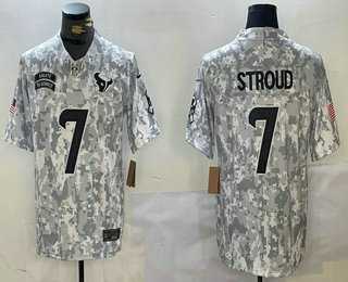 Men's Houston Texans #7 CJ Stroud 2024 FUSE Arctic Camo Salute to Service Limited Stitched Jersey Dzhi,We sell and wholesale Men's Houston Texans #7 CJ Stroud 2024 FUSE Arctic Camo Salute to Service Limited Stitched Jersey Dzhi on line form chian!